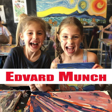 week 6 summer art camp 2024 pm edvard munch
