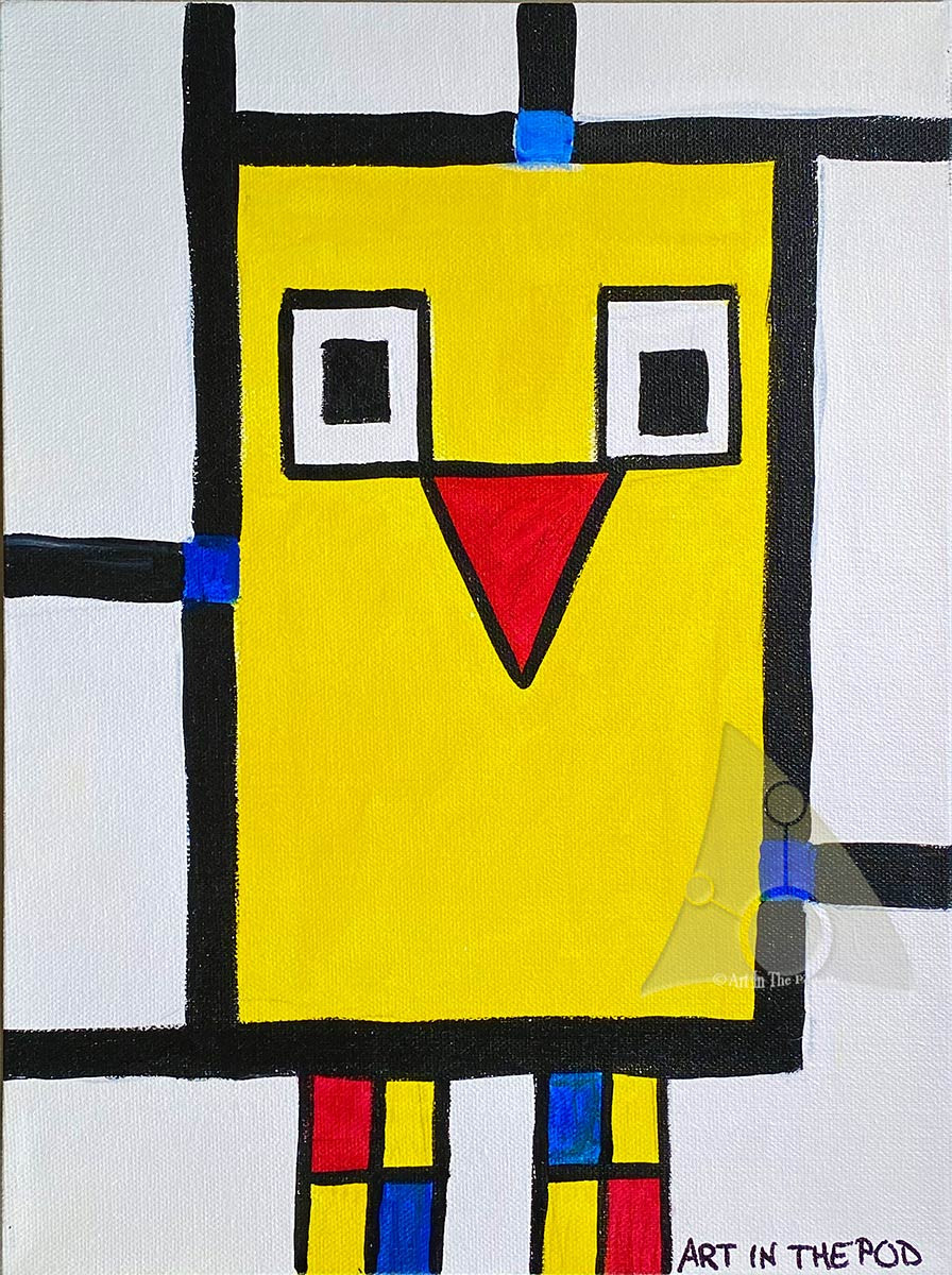 12 2020 6 A Hoot of Color PM Art Camp Inspired by Piet Mondrian
