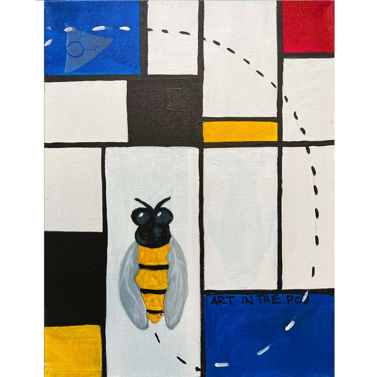 tos-6-14-2022 pm busy bee Inspired by Piet Mondrian art camp.jpg