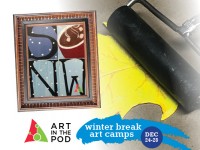 For The Love Of Snow Acrylic Painting and Printmaking Project Art Mini-Camp