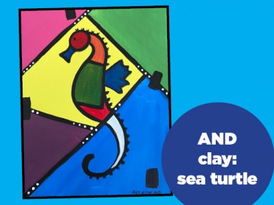 Seahorse Cubism!